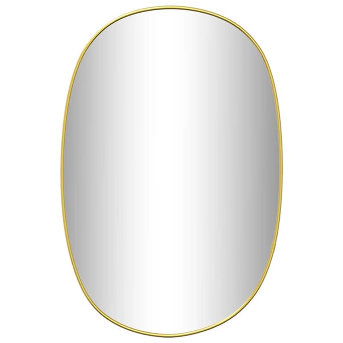 vidaXL - Wandspiegel - 60x40 - cm - goudkleurig