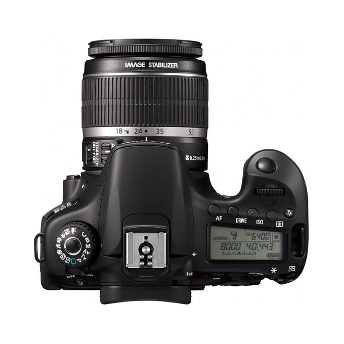 Canon EOS 60D Digitale Spiegelreflexcamera + EF-S 18-55mm f/3.5-5.6 IS Zoomlens zwart