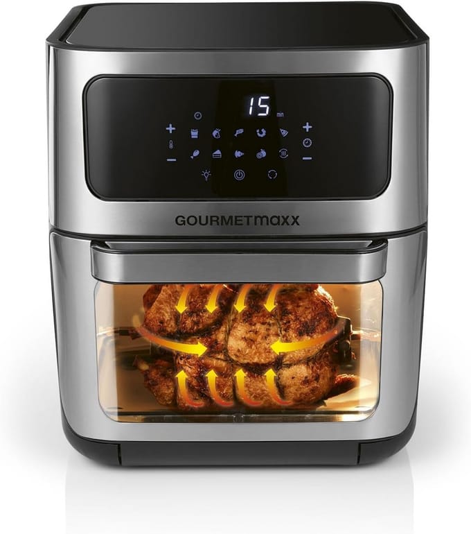 Digitale Heteluchtfriteuse XXL met Ovenfunctie en Kijkvenster