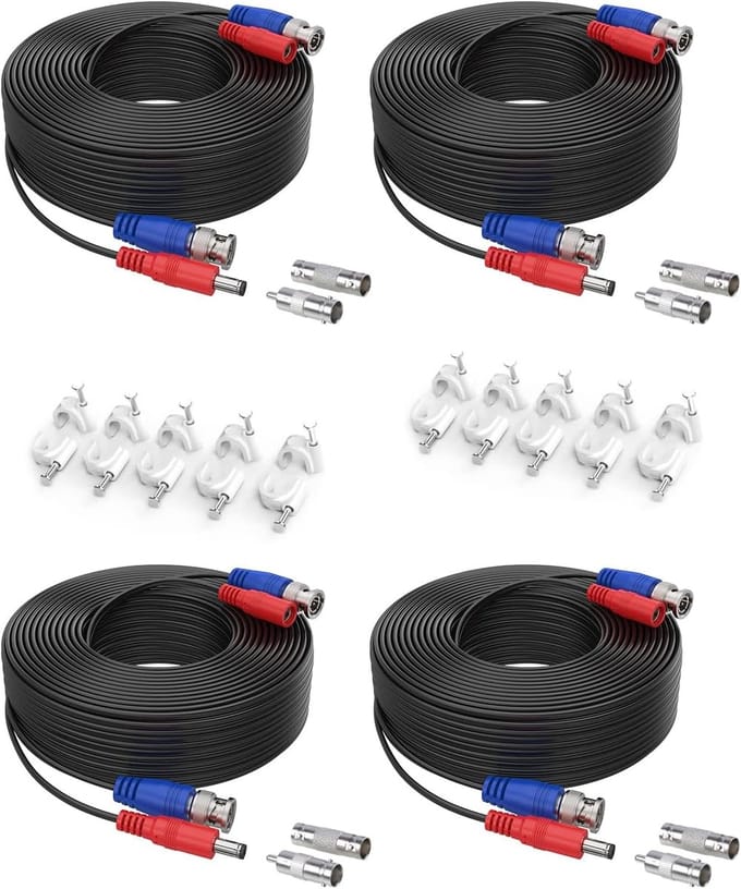 IP Camera - Bewakingscamera Wifi - Huis Beveiligen - Optische Zoom - 4* cable zwart