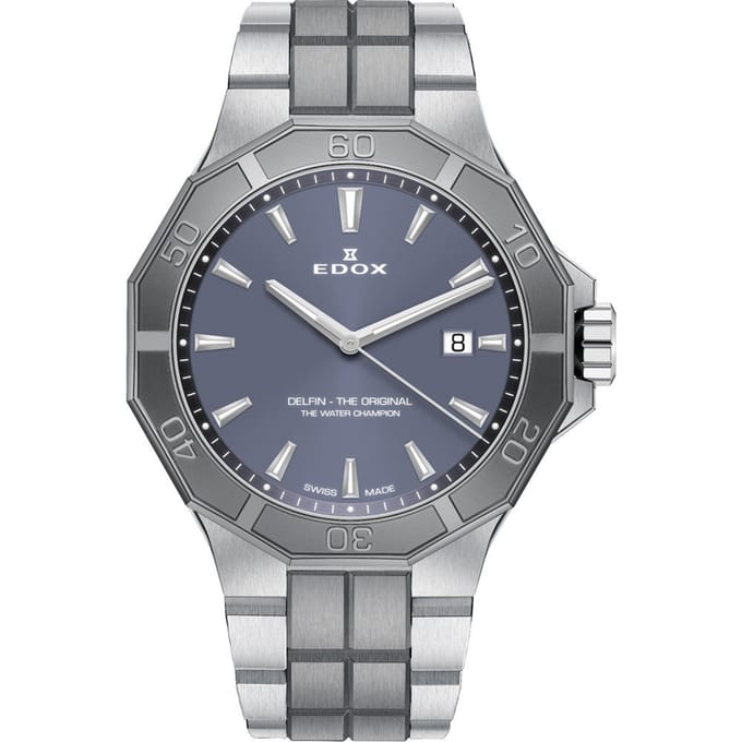 EDOX Delfin The Original 53021-3GM-GIN mannen horloge
