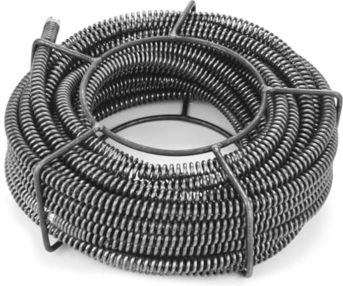 Flexibele Pijpreinigingsspiraal - 8 m, Ø 16 mm voor Buisdiameters 30-100 mm