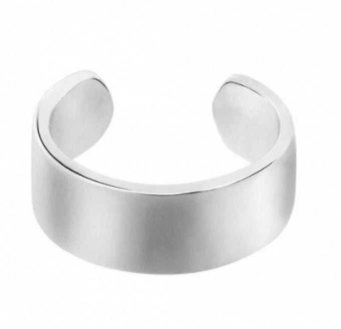 Zilveren earcuff glad - Charme Bijoux