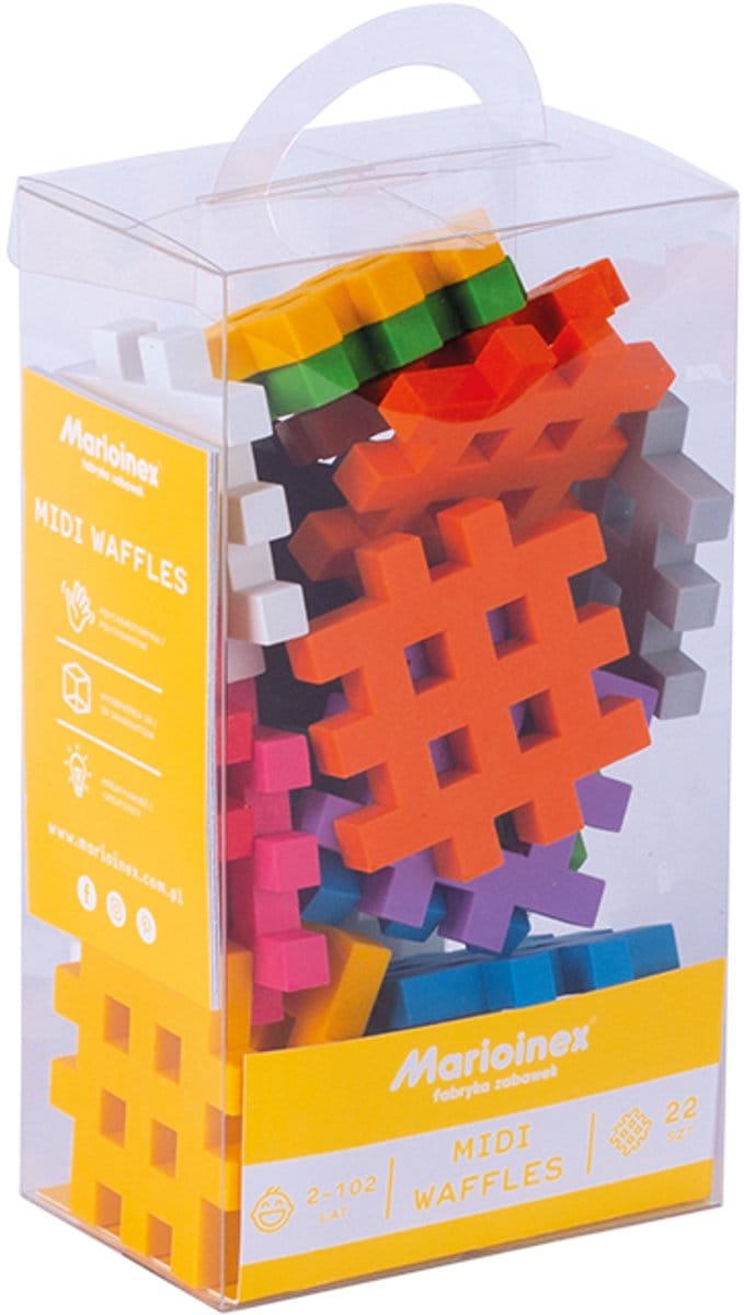 Midi wafel blokken 22 stuks - Marioinex - vanaf 24 maanden