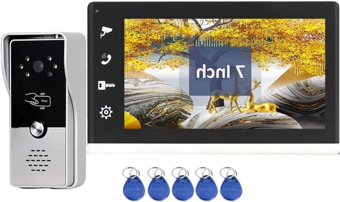 Draadloze Deurbel - Video Intercom - Toegangscontrole Thuis - HD Beeld en Geluid - Set 1 - Zwart
