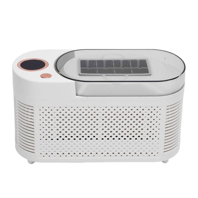 Draagbare IJsmachine 120W Desktop IJsmachine Snelle IJsblokjesproductie voor Huis Studentenkamer Kantoor Camping Auto EU-stekker L gray