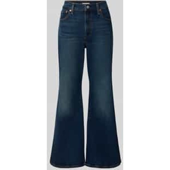Bootcut jeans van katoenmix model 'RIBCAGE FLARE'