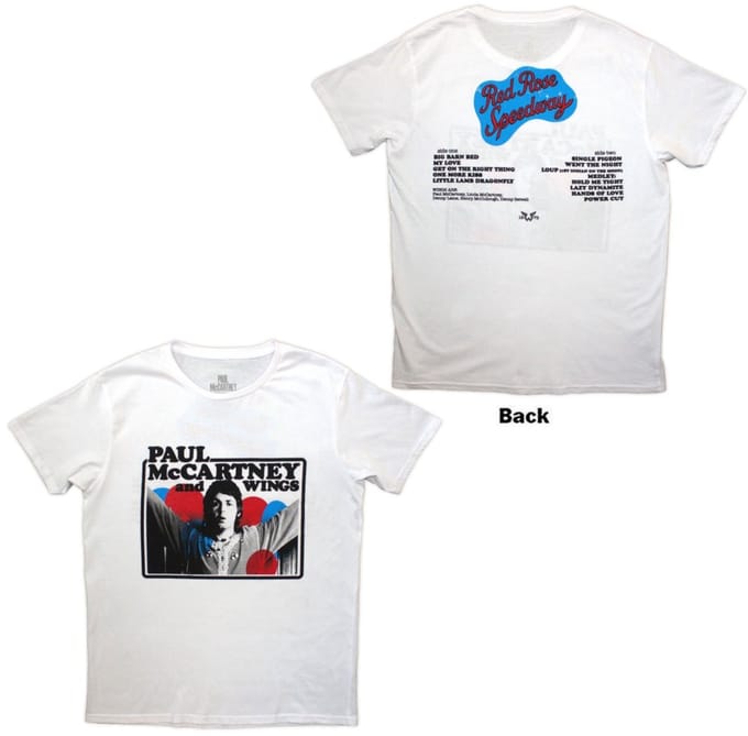 Paul McCartney - Photo Rose Heren Tshirt - S - Wit