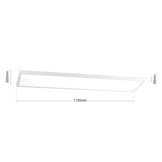 ORION LED plafondlamp Disc, wit, lengte 115 cm, CCT, metaal