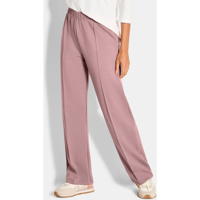 Losvallende joggingbroek - rosé - Gr. 48 van Goldner Fashion