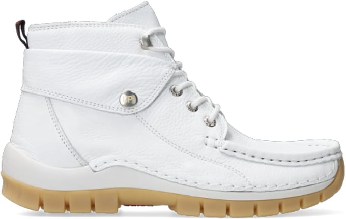 Wolky Dames Hoge veterschoenen 04700 Jump Summer Wit