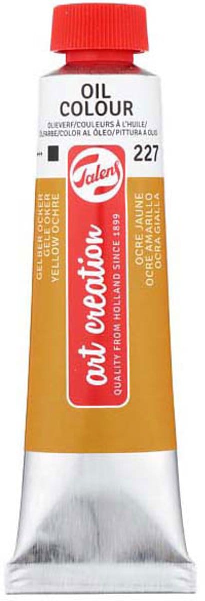 Olieverf Gele Oker 40ml creatieve schilderverf voor kinderen.