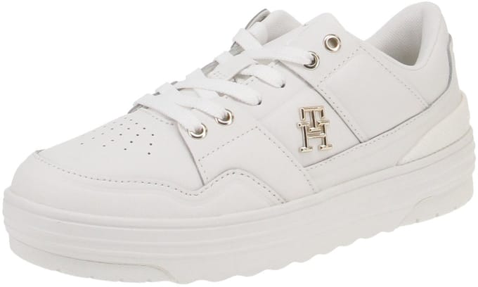 Tommy Hilfiger FW0FW07756 TH Basket Sneaker Lo - Damesschoenen Sneaker - YBL-Ecru