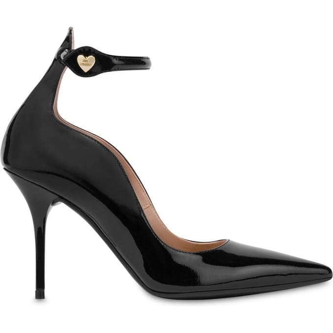 Moschino Heart Button Patent Leather Pumps Black Maat: 36 | Pumps Outlet | Dames | Zwart