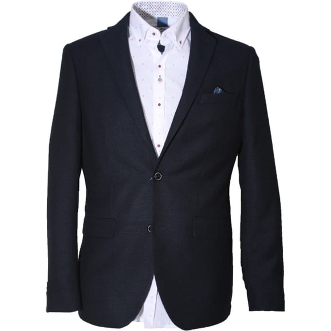 Carter & Davis - Casual colbert - Heren - 52 - Blauw - Polyester - 2628-9435
