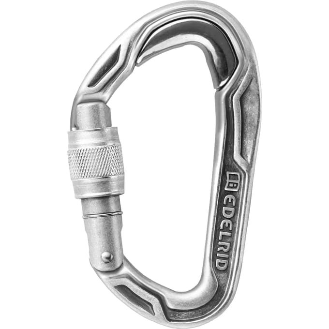 Edelrid Bulletproof Screw Eco Karabijnhaak Zilver