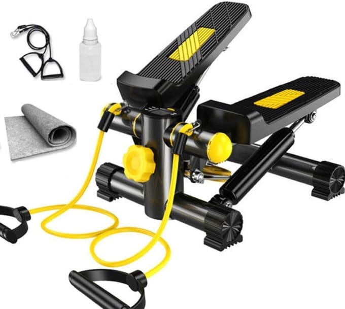 Stepper Machine - Mini Hometrainer - Thuisconditie Opbouwen - Stille Werking - Compact Design - Zwart