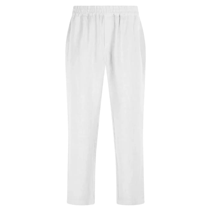 Linnenbroek met elastische taille Haris Cotton