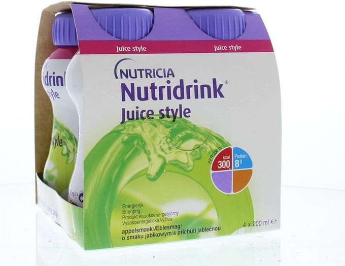 Nutridrink Juice style appel 4 Stuks