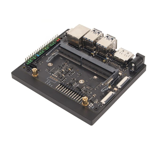Carte de développement NX basée sur l'interface précise Jetson Orin NX Intelligence artificielle gray
