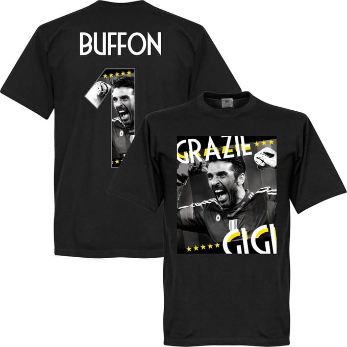 Grazie Gigi Buffon 1 T-Shirt - Zwart - S