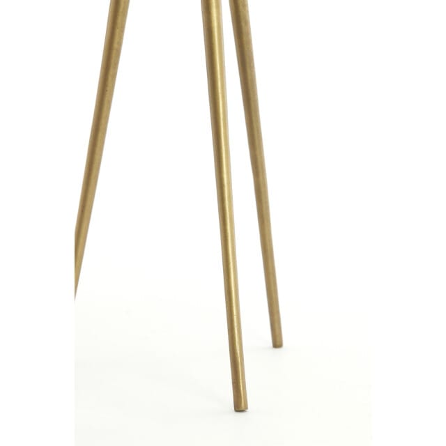 Light & Living - Bijzettafel PRATO - Ø43x53 cm - Wit - Set van 2