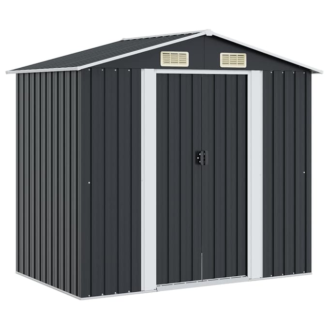 vidaXL - Tuinberging - 204x132x186 - cm - staal - antraciet