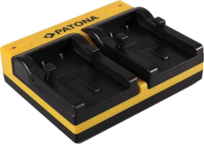 Patona Dual USB lader voor Olympus Li-10B / Li-12B en Sanyo DB-L10A/B