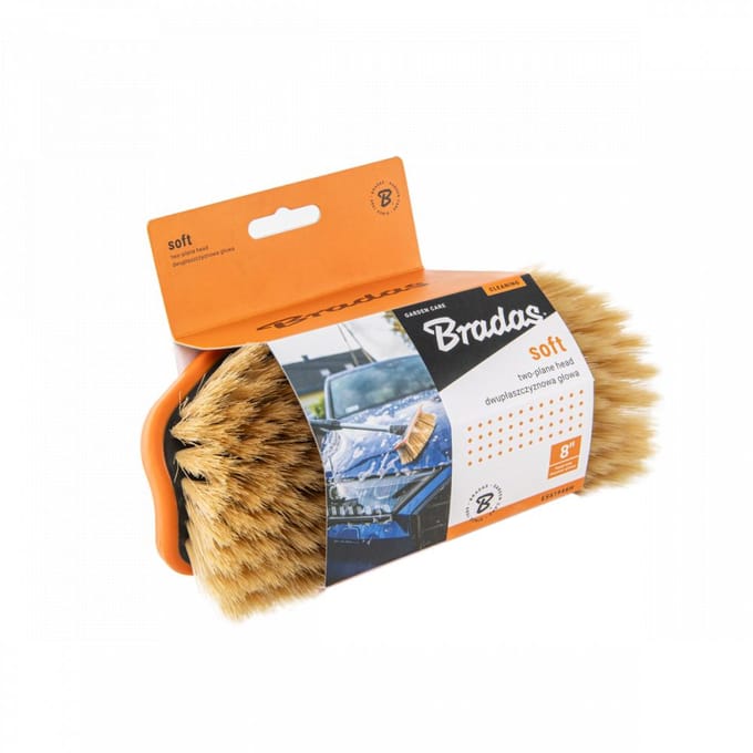 Bradas Soft Serie - Autowasborstel - 2-vlakken - 8 inch - Milieuvriendelijk