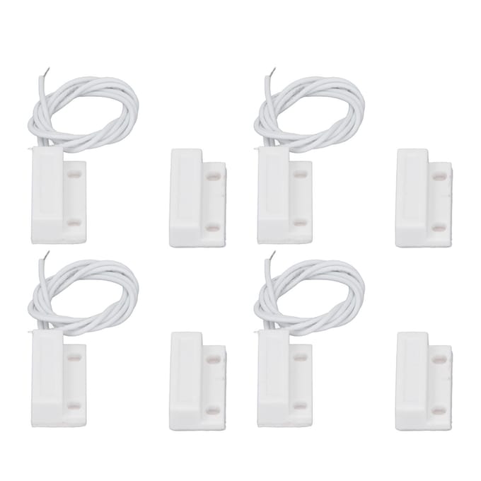 10 Sets Magnetische Deurschakelaar Bedrading Verzonken Deursensor DC100V Raamriet Schakelaar voor Alarmsysteem Wit white