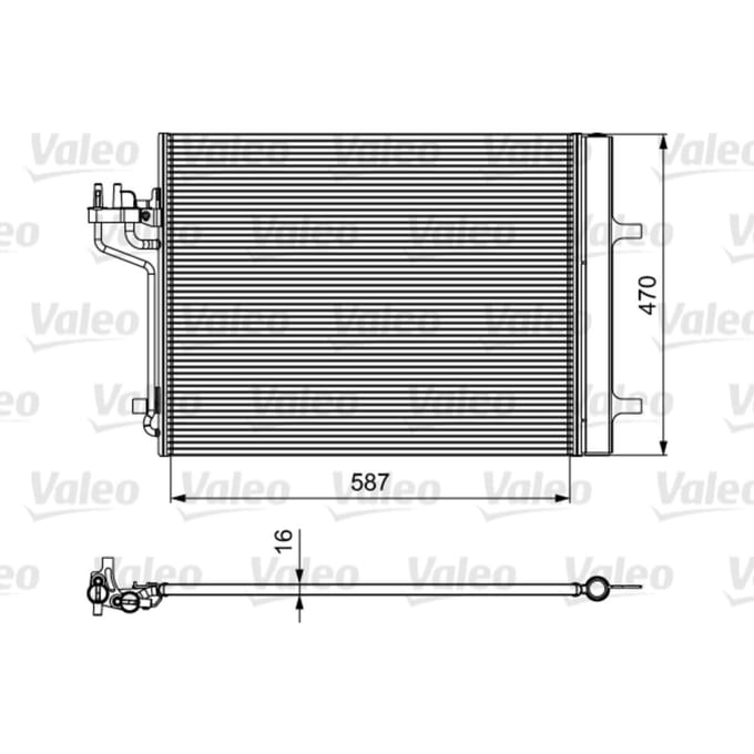 Condensator, airconditioning VALEO 814021