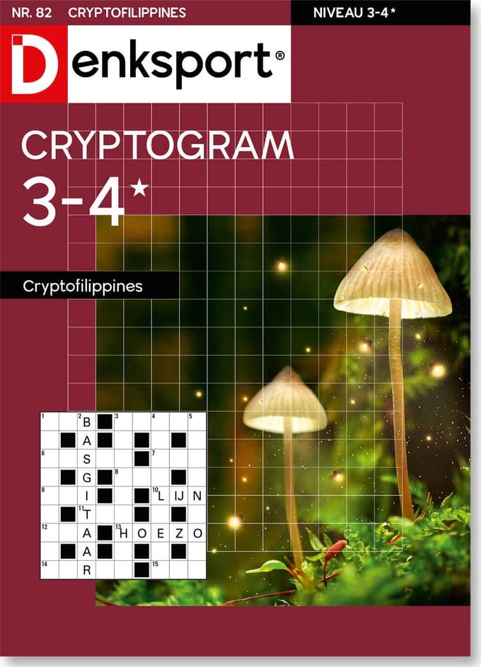 Denksport Puzzelboek Cryptofilippines 3-4*, editie 82