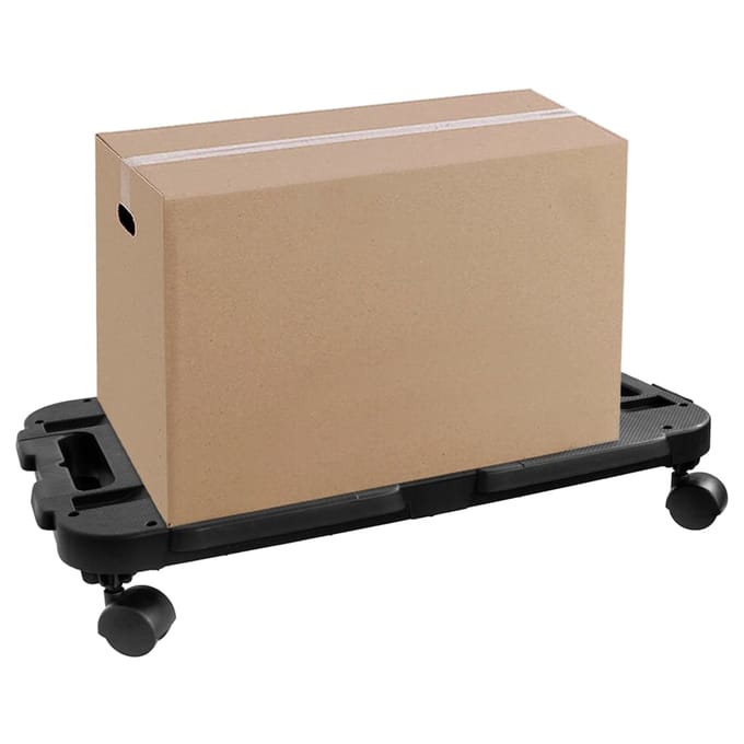 vidaXL - Transporttrolley - 200 - kg - polypropeen - zwart