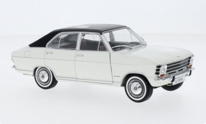 Opel Olympia A 1967 Wit Modelauto 1/24 WhiteBox Nieuw