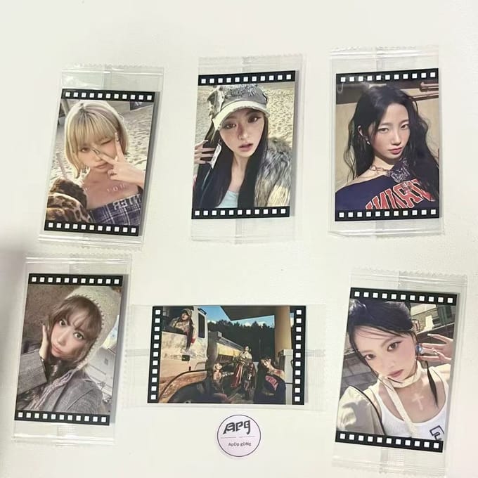 LE SSERAFIM - [HOT] KTown4U pre-order kaart Group gray