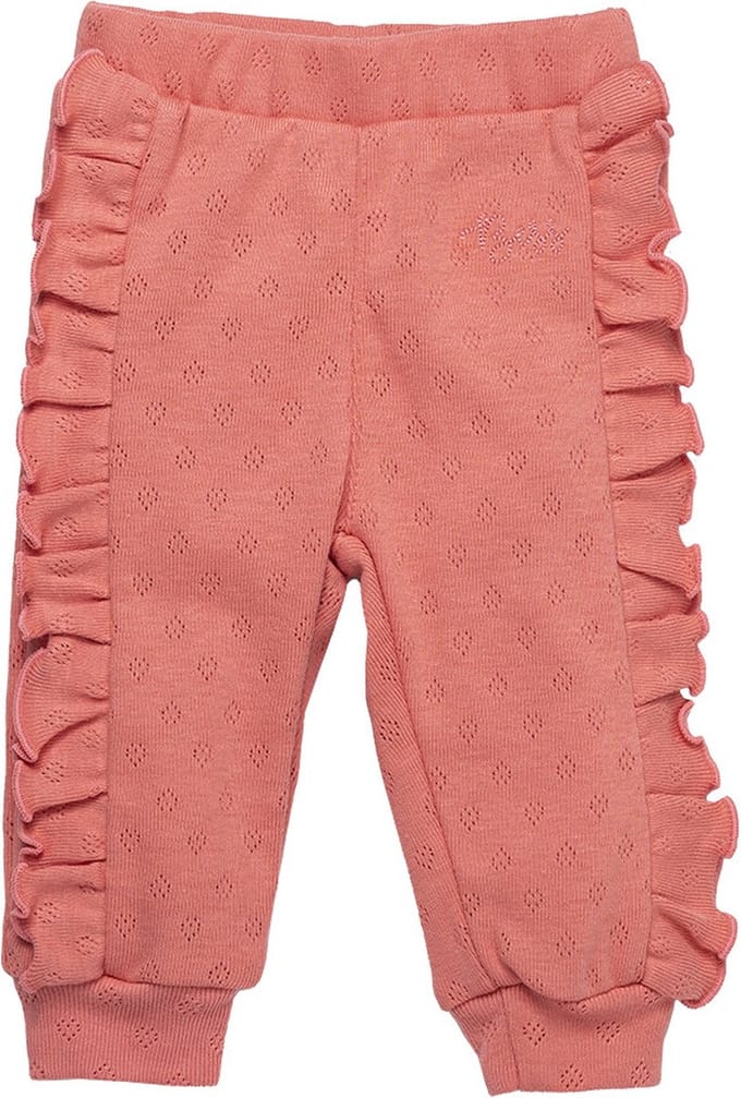 BESS broek Ruffles Ajour Coral