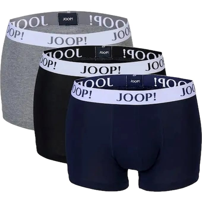 Boxershort met elastische band met label in een set van 3 stuks