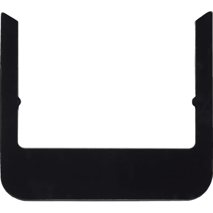 Hager Berker Zwart Glas Afgerond Design Frame - WD1135