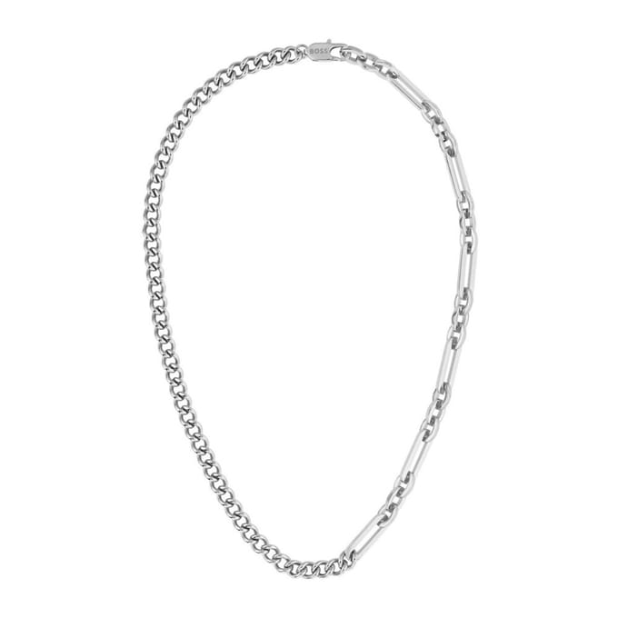 BOSS - 1580451 - Halsketting - Heren - zilver - 51cm - MATTINI