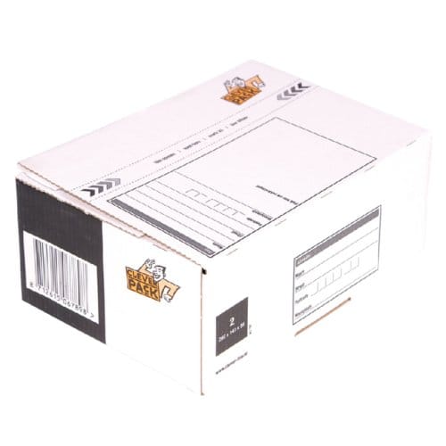 Postpakketbox 2 cleverpack 200x140x80mm wit