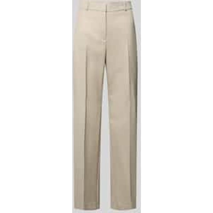 Broek van viscosemix met persplooien
