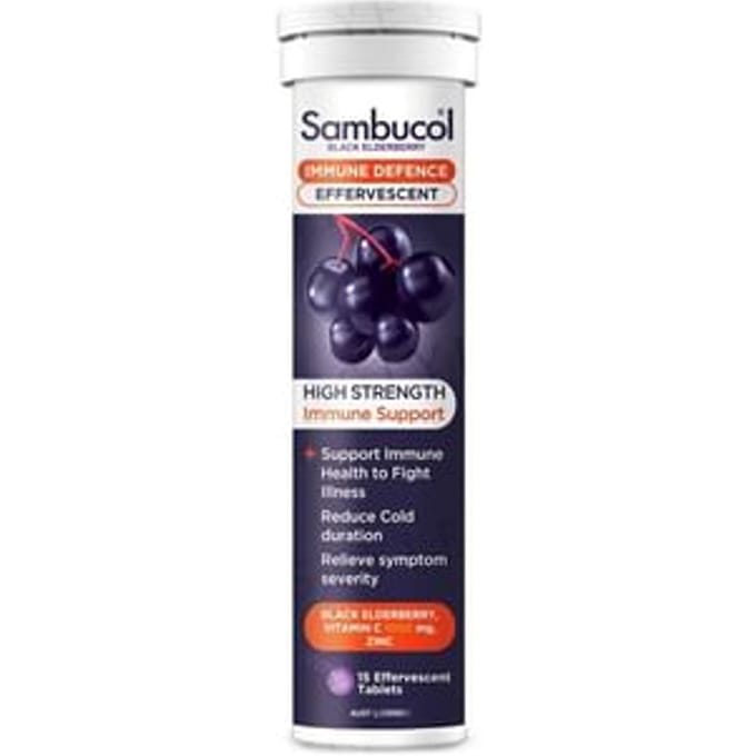 Black Elderberry Immune Defence Effervescent 15 tablets