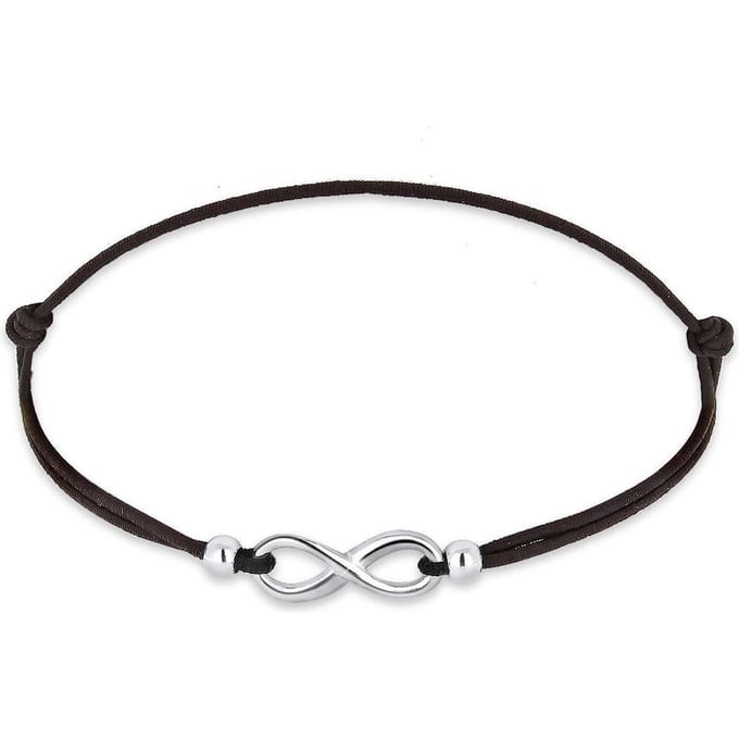 Elli Armbanden infinity trend symbool elastisch 925 zilver