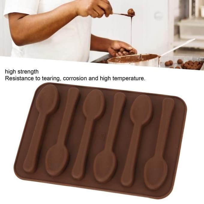 Moule à gâteau - WEI - Silicone antiadhésif - 14x10 cm - Résistance de -40 à 230 ℃ - Marron