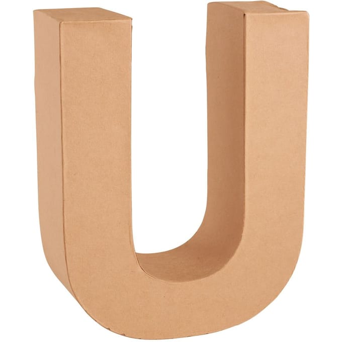 Kartonnen brief - Letter "U"