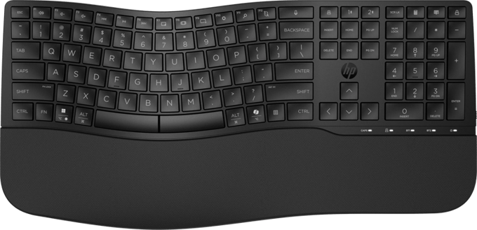 HP 680 Comfort - Draadloos Toetsenbord - Microsoft Copilot Ai toets - Qwerty - Zwart