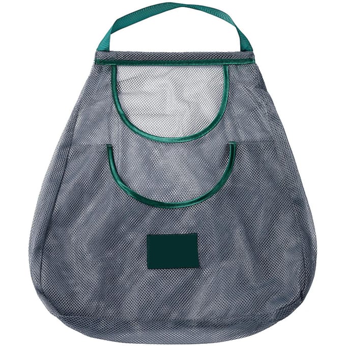 Hangende Net Groentezak Herbruikbaar Ademend Fruit Groente Opbergnetzak Draagbare Boodschappentas Small gray