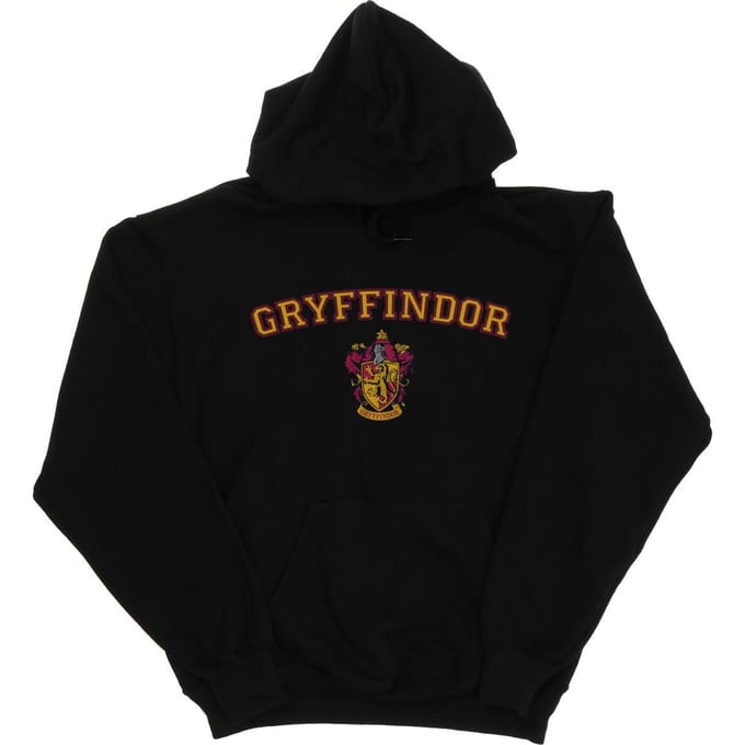 Harry Potter Heren Gryffindor Crest Hoodie (Zwart)