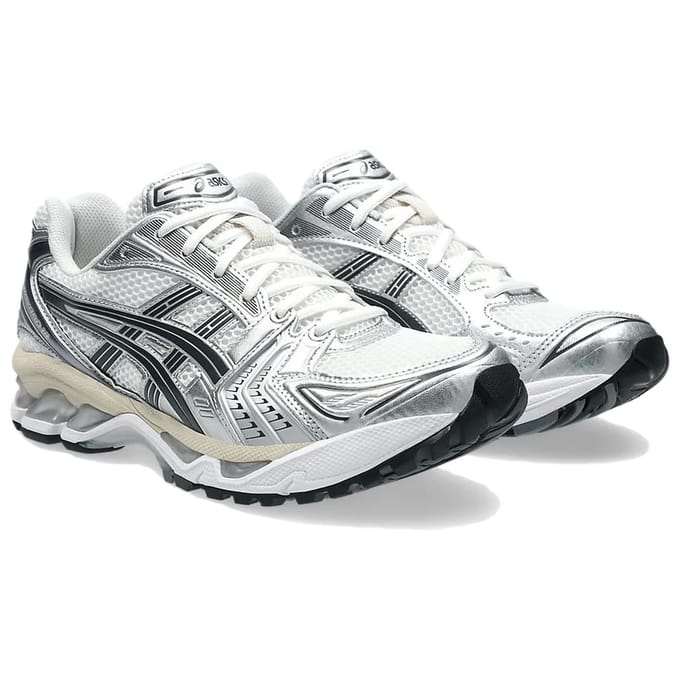 ASICS Gel Kayano 14 Blanc Gris Graphite Baskets Unisexe Argent 1203A537-110 46 gray
