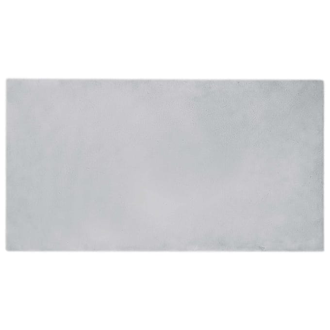 vidaXL - Antislip - vloerkleed - van - imitatie - konijnenbont - OLITE - Grijs